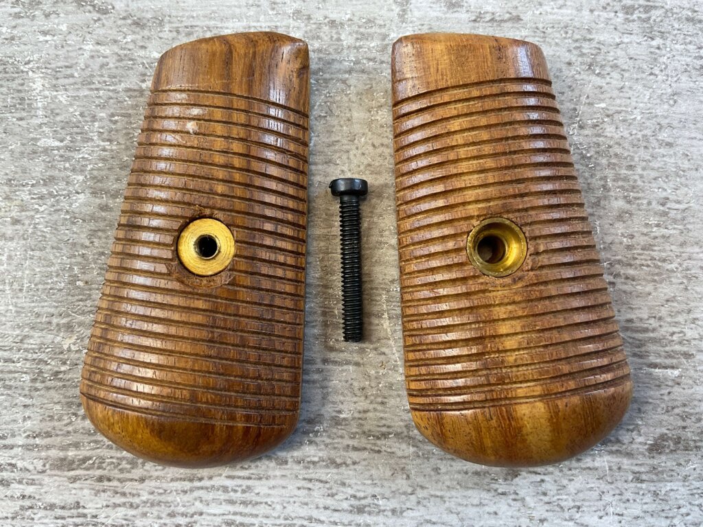 MAUSER C96 BOLO WOODEN REPRODUCTION GRIPS, JAMES EARL JONES COLLECTION #5-11629