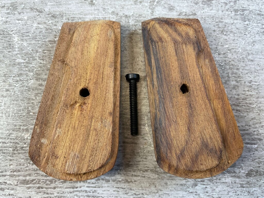 MAUSER C96 BOLO WOODEN REPRODUCTION GRIPS, JAMES EARL JONES COLLECTION #5-11629