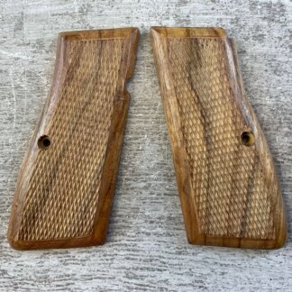 BROWNING HI-POWER REPRODUCTION WOODEN GRIPS, JAMES EARL JONES COLLECTION #5-11631