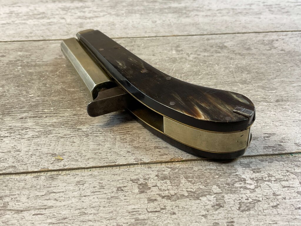 JAMES RODGERS "SELF PROTECTOR" .30 CAL BLACK POWDER KNIFE PISTOL, JAMES EARL JONES COLLECTION, ANTIQUE #5-10929