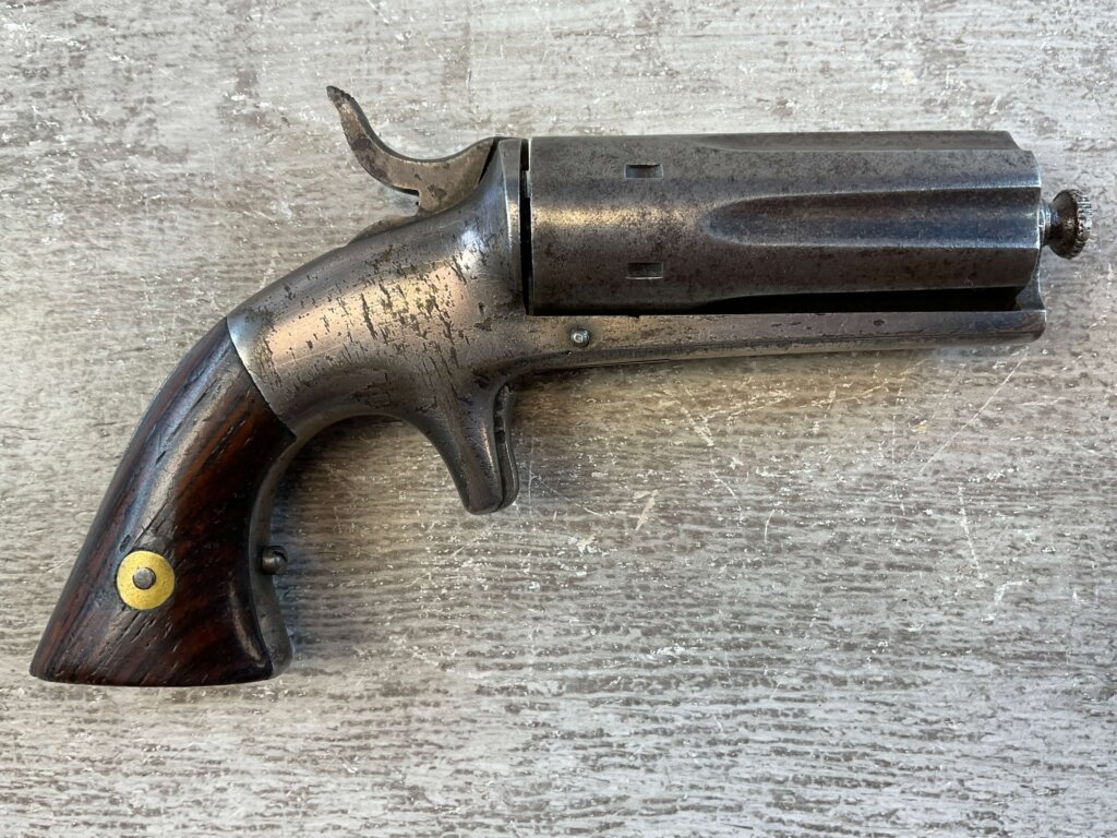 U.S. BACON ARMS CO .22LR PEPPERBOX REVOLVER, JAMES EARL JONES COLLECTION, ANTIQUE #5-10933