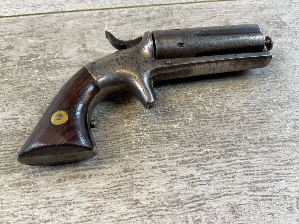 U.S. BACON ARMS CO .22LR PEPPERBOX REVOLVER, JAMES EARL JONES COLLECTION, ANTIQUE #5-10933