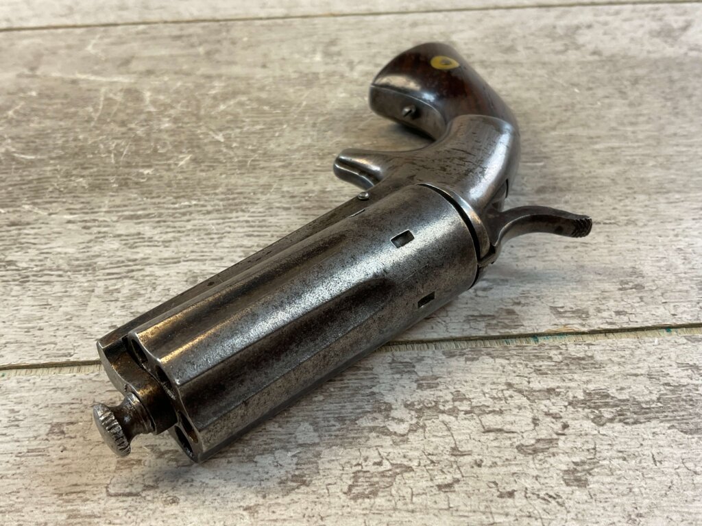 U.S. BACON ARMS CO .22LR PEPPERBOX REVOLVER, JAMES EARL JONES COLLECTION, ANTIQUE #5-10933