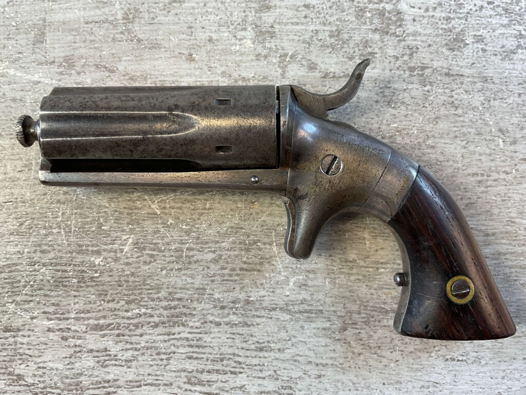 U.S. BACON ARMS CO .22LR PEPPERBOX REVOLVER, JAMES EARL JONES COLLECTION, ANTIQUE #5-10933