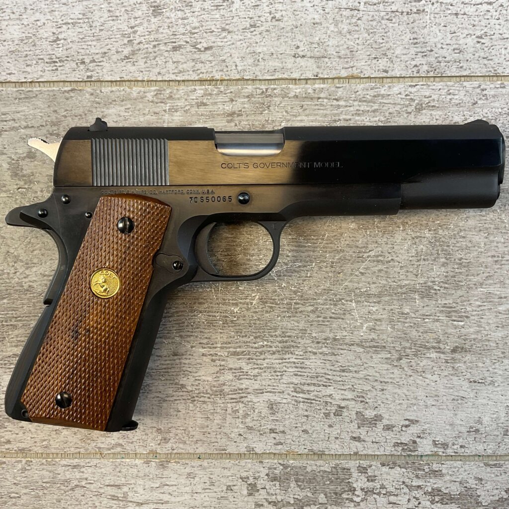 COLT GOVT MODEL 1911A1 9MM STEYR SEMI AUTO PISTOL, JAMES EARL JONES COLLECTION #5-10936