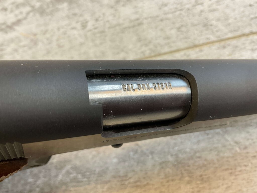 COLT GOVT MODEL 1911A1 9MM STEYR SEMI AUTO PISTOL, JAMES EARL JONES COLLECTION #5-10936