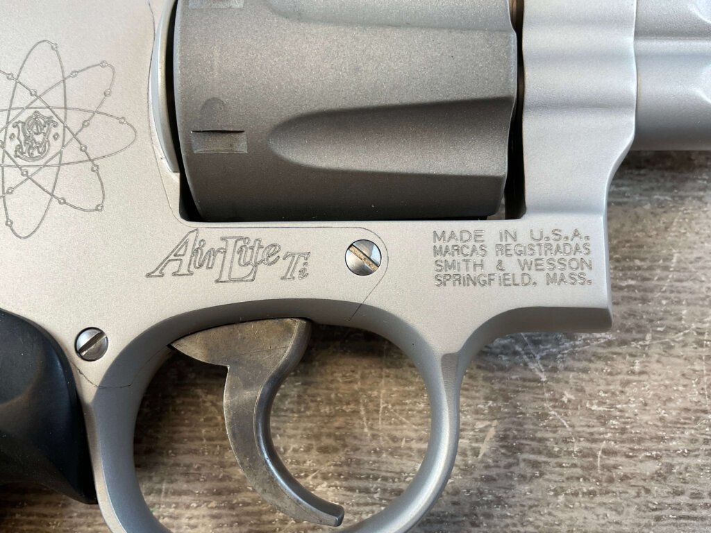 SMITH & WESSON S&W MODEL 242 AIRLITE .38 SPL +P HAMMERLESS REVOLVER, JAMES EARL JONES COLLECTION #5-10937