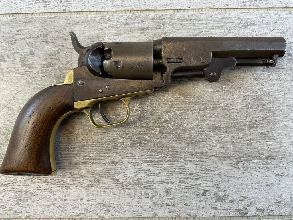 COLT 1849 STAGE COACH .31 CAL ANTIQUE REVOLVER, 1852 MFR, JAMES EARL JONES COLLECTION, ANTIQUE #5-10940