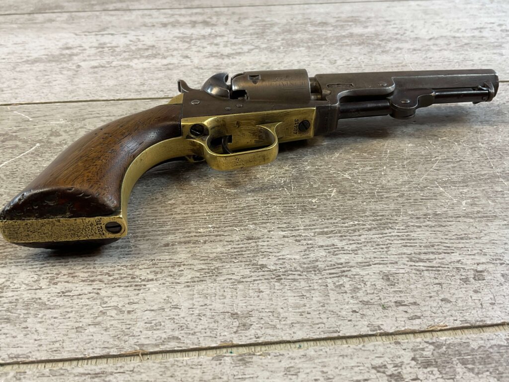 COLT 1849 STAGE COACH .31 CAL ANTIQUE REVOLVER, 1852 MFR, JAMES EARL JONES COLLECTION, ANTIQUE #5-10940