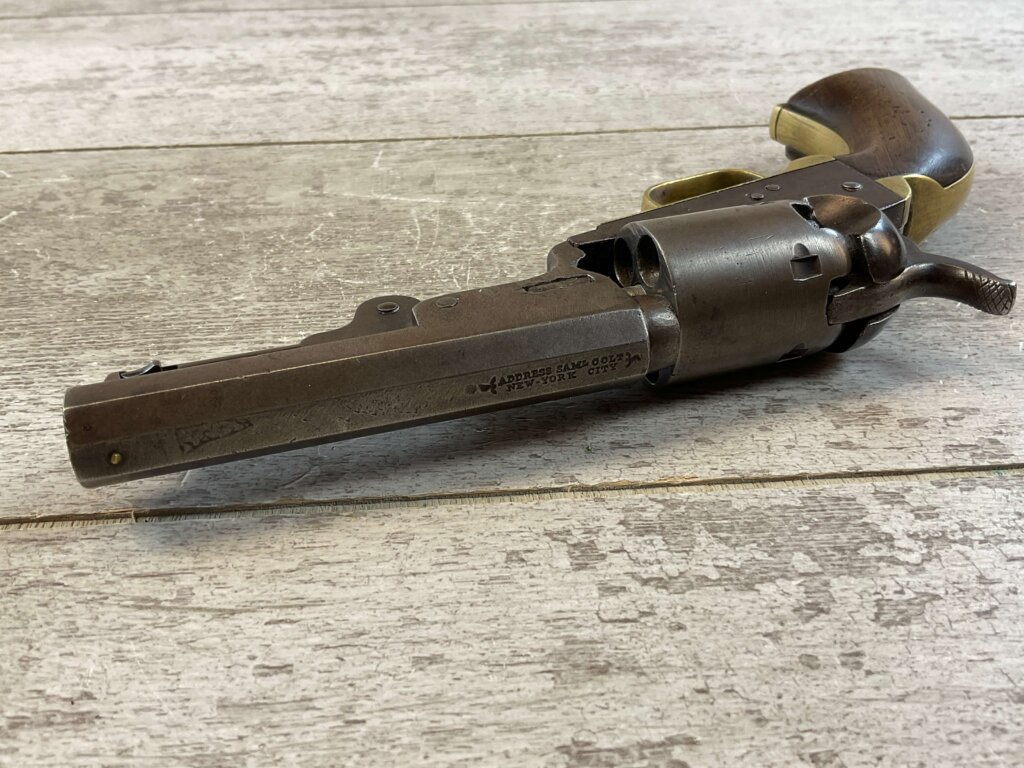 COLT 1849 STAGE COACH .31 CAL ANTIQUE REVOLVER, 1852 MFR, JAMES EARL JONES COLLECTION, ANTIQUE #5-10940