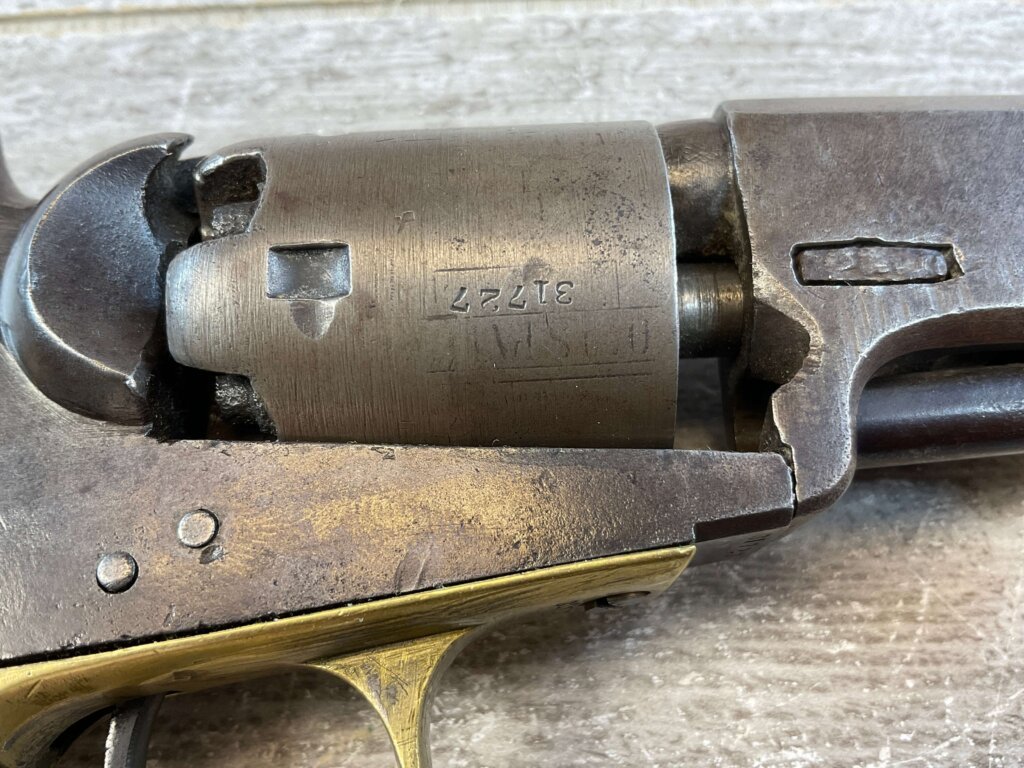 COLT 1849 STAGE COACH .31 CAL ANTIQUE REVOLVER, 1852 MFR, JAMES EARL JONES COLLECTION, ANTIQUE #5-10940