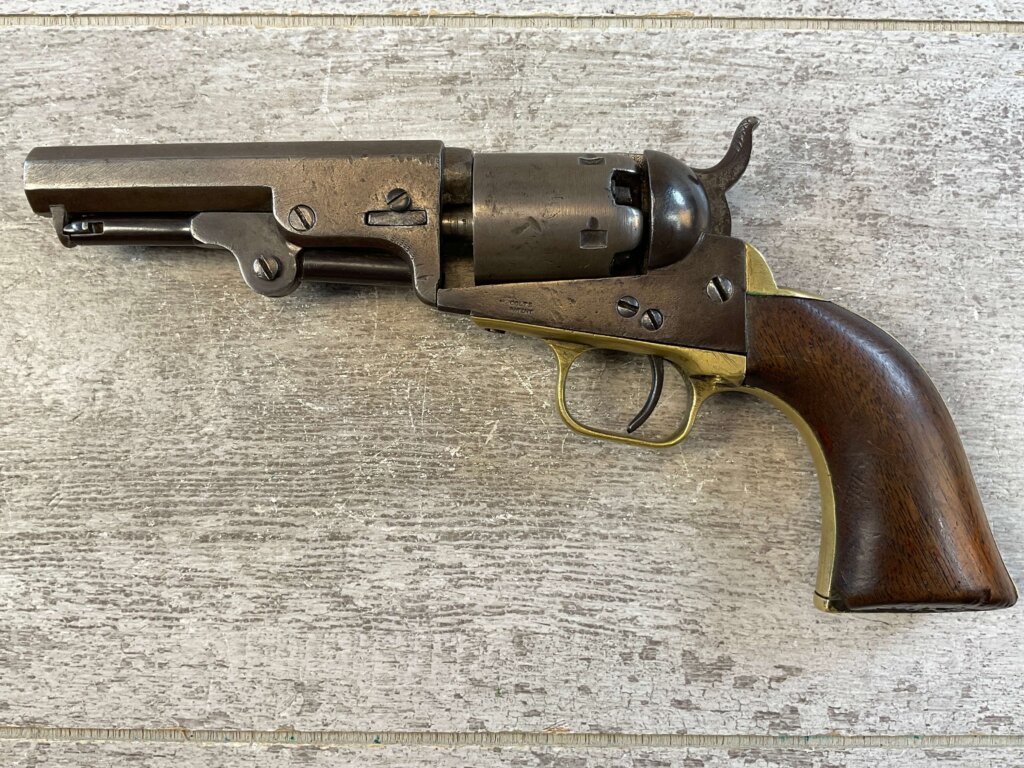 COLT 1849 STAGE COACH .31 CAL ANTIQUE REVOLVER, 1852 MFR, JAMES EARL JONES COLLECTION, ANTIQUE #5-10940