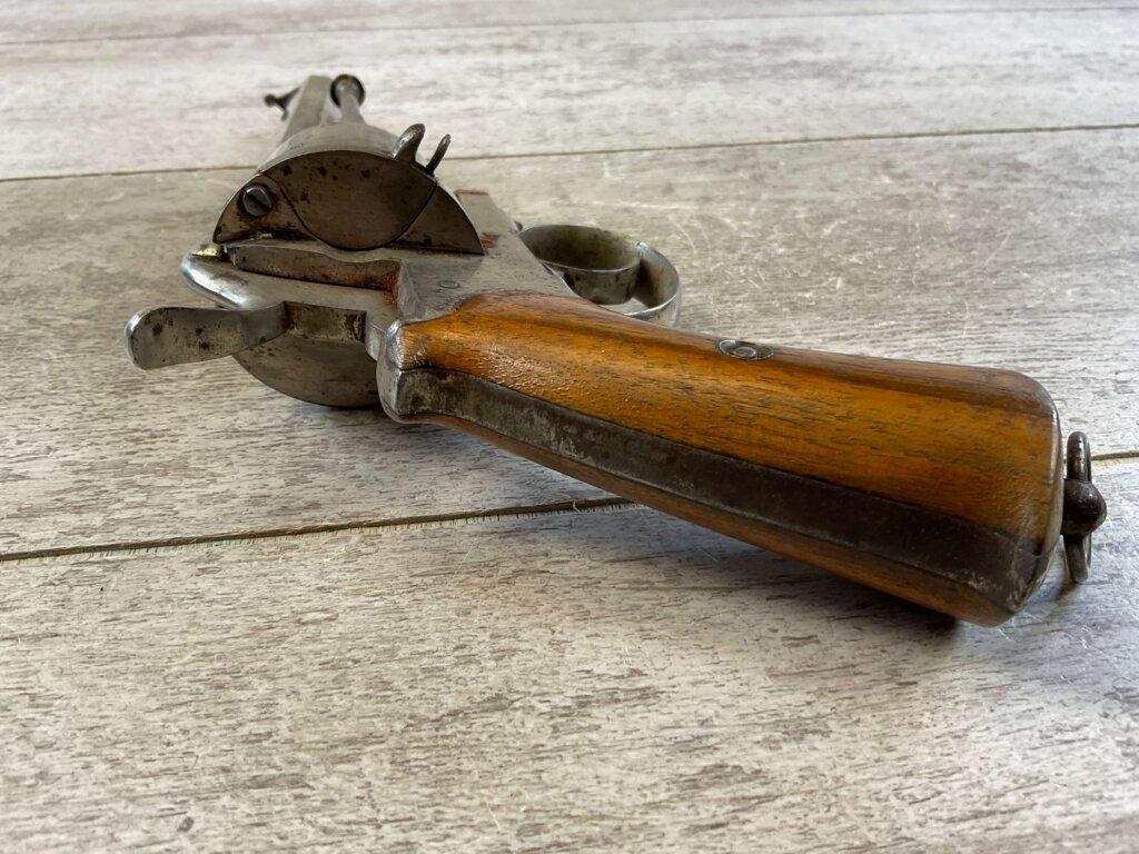 BELGIAN PROOFED 10MM PINFIRE ANTIQUE REVOLVER, JAMES EARL JONES COLLECTION, ANTIQUE #5-10941