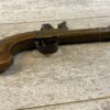 BELGIAN FLINTLOCK .45 CAL CANNON BRASS PISTOL, JAMES EARL JONES COLLECTION, ANTIQUE #5-10943