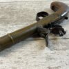 BELGIAN FLINTLOCK .45 CAL CANNON BRASS PISTOL, JAMES EARL JONES COLLECTION, ANTIQUE #5-10943