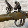BELGIAN FLINTLOCK .45 CAL CANNON BRASS PISTOL, JAMES EARL JONES COLLECTION, ANTIQUE #5-10943
