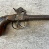 BELGIAN .36 CAL DOUBLE BARREL PERCUSSION PISTOL, JAMES EARL JONES COLLECTION, ANTIQUE #5-10944