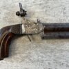 EYRAUL BREVETE .44 CAL DOUBLE BARREL PERCUSSION PISTOL, JAMES EARL JONES COLLECTION, ANTIQUE #5-10945