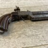 EYRAUL BREVETE .44 CAL DOUBLE BARREL PERCUSSION PISTOL, JAMES EARL JONES COLLECTION, ANTIQUE #5-10945