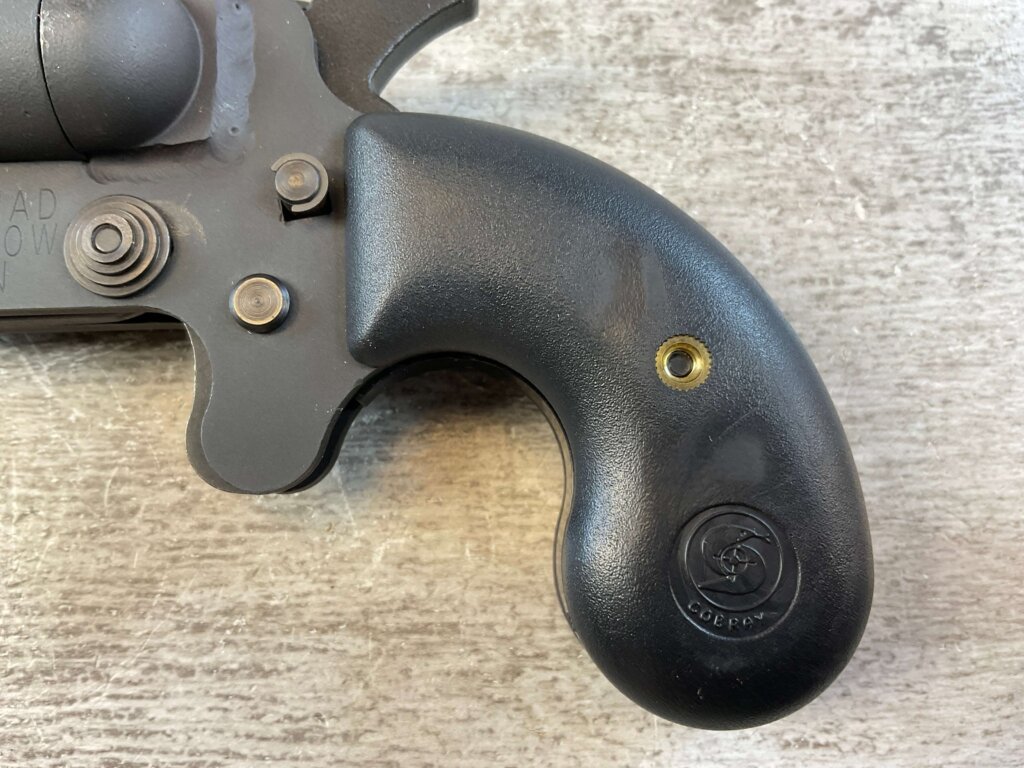 LEINAD / COBRAY MODEL DD DOUBLE BARREL BLACK POWDER .410/.45LC PISTOL, JAMES EARL JONES COLLECTION, ANTIQUE #5-10938