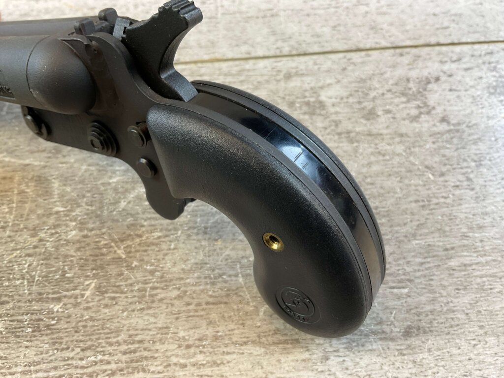 LEINAD / COBRAY MODEL DD DOUBLE BARREL BLACK POWDER .410/.45LC PISTOL, JAMES EARL JONES COLLECTION, ANTIQUE #5-10938