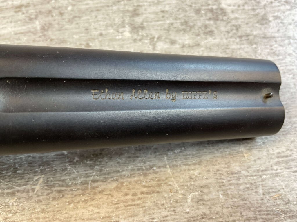 ETHAN ALLEN .36 CAL DOUBLE BARREL MUFF PISTOL, JAMES EARL JONES COLLECTION, ANTIQUE #5-10946