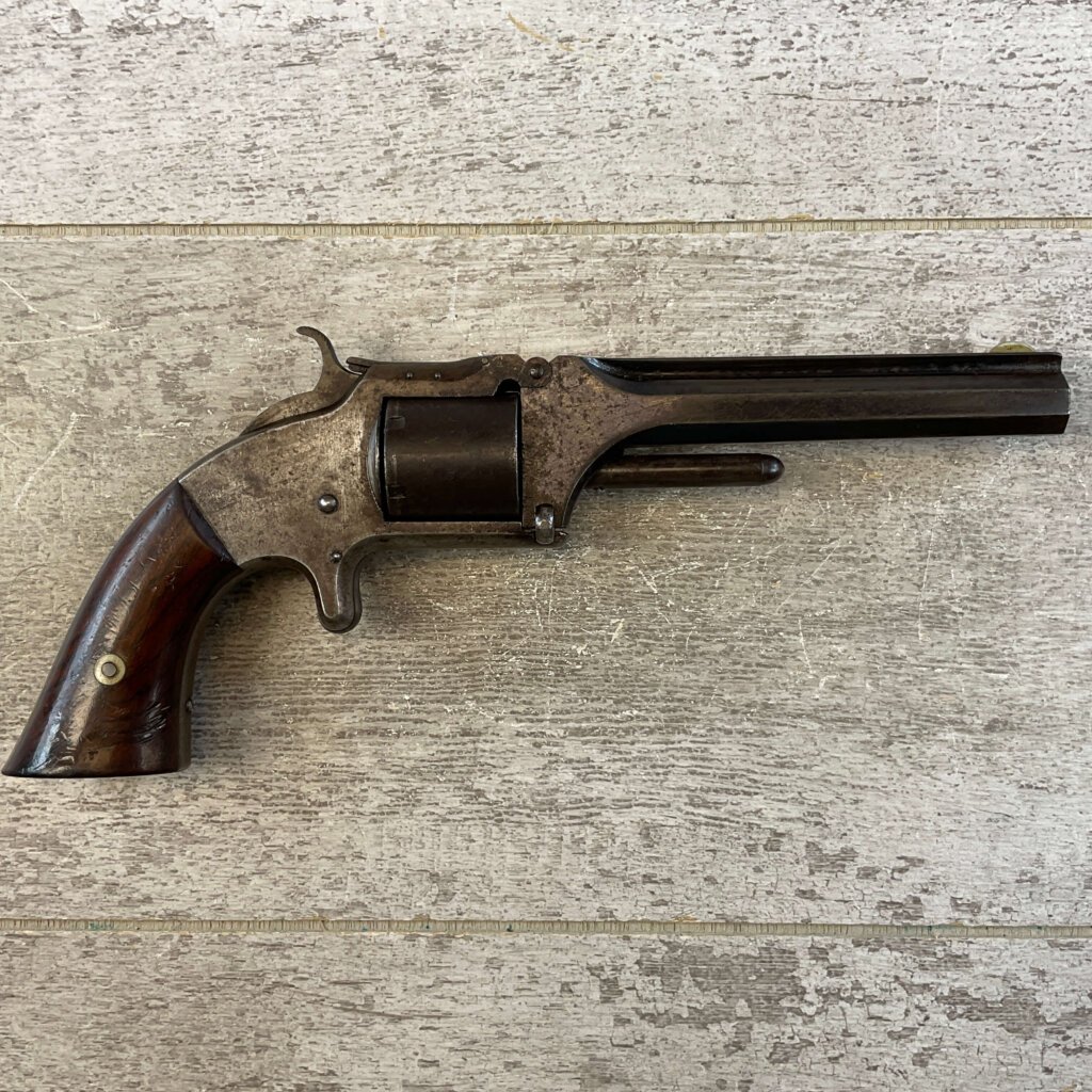 SMITH & WESSON S&W MODEL #2 OLD MODEL .32 RF REVOLVER, CIVIL WAR, JAMES EARL JONES COLLECTION, ANTIQUE #5-10947