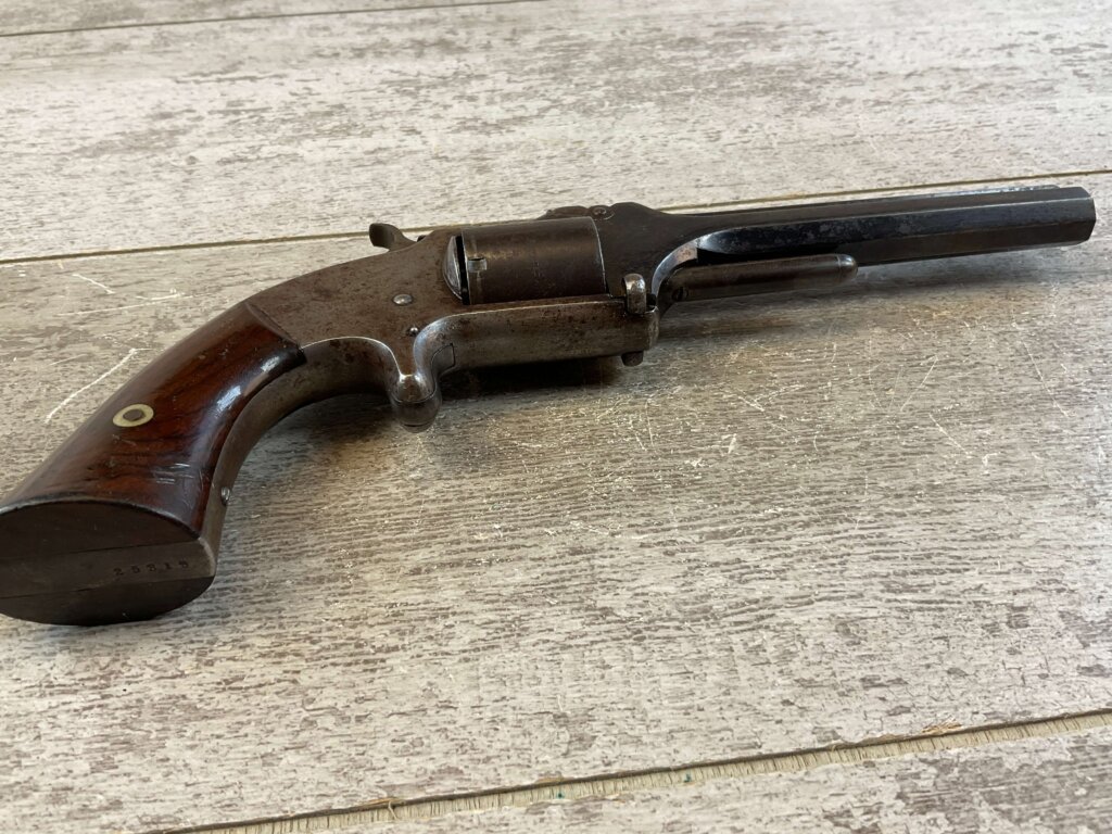 SMITH & WESSON S&W MODEL #2 OLD MODEL .32 RF REVOLVER, CIVIL WAR, JAMES EARL JONES COLLECTION, ANTIQUE #5-10947