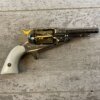 ARMI SAN MARCO ASM 1863 REMINGTON ENGRAVED NICKEL & GOLD PLATED .31 CAL PERCUSSION POCKET REVOLVER, JAMES EARL JONES COLLECTION #5-10950