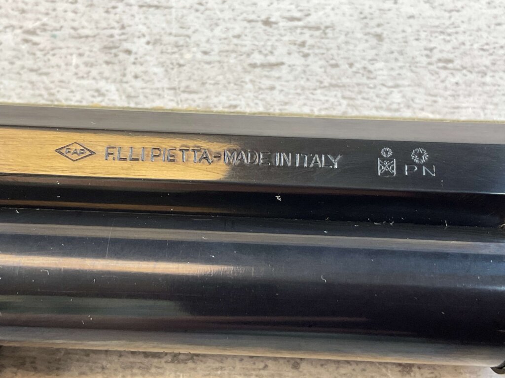 F. LLIPIETTA LEMAT CAVALRY BLACK POWDER .44 CAL W/20GA BARREL REVOLVER, NEW NEVER FIRED, JAMES EARL JONES COLLECTION #5-10953