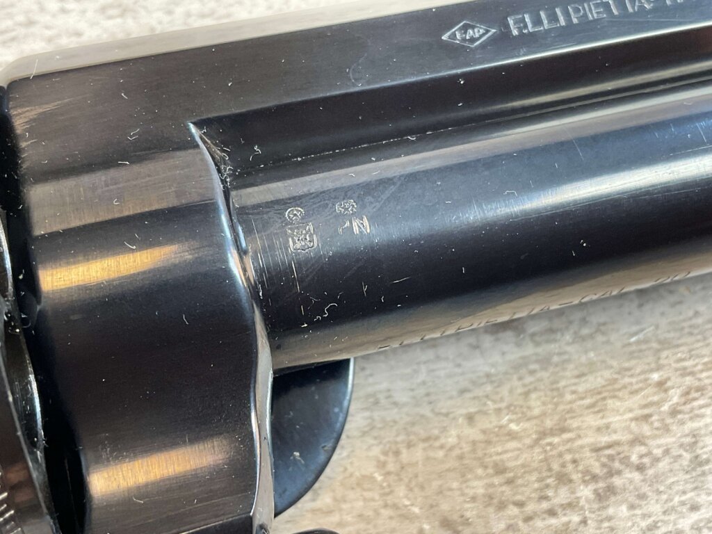 F. LLIPIETTA LEMAT CAVALRY BLACK POWDER .44 CAL W/20GA BARREL REVOLVER, NEW NEVER FIRED, JAMES EARL JONES COLLECTION #5-10953