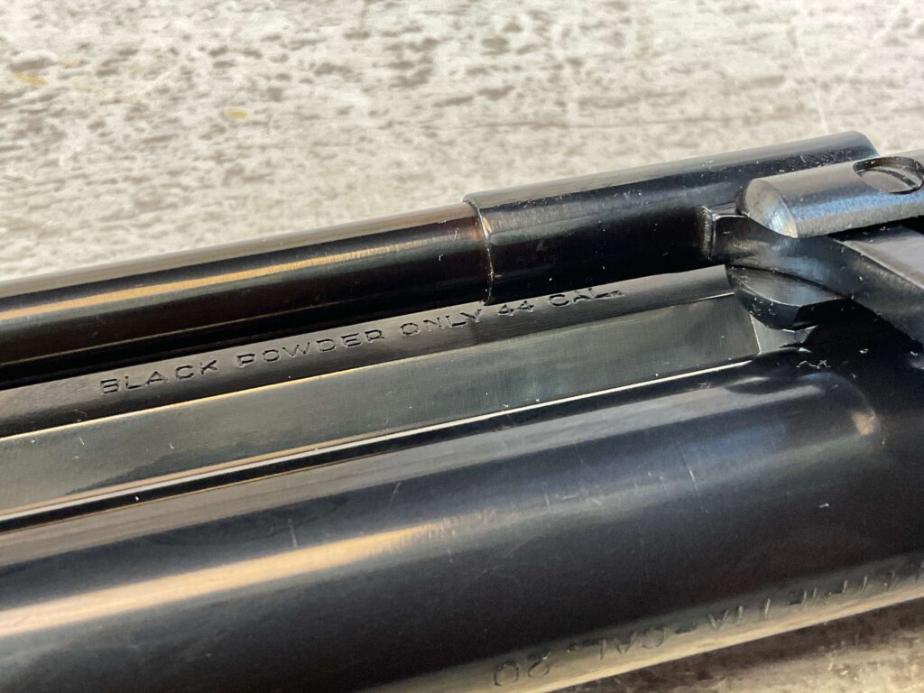 F. LLIPIETTA LEMAT CAVALRY BLACK POWDER .44 CAL W/20GA BARREL REVOLVER, NEW NEVER FIRED, JAMES EARL JONES COLLECTION #5-10953