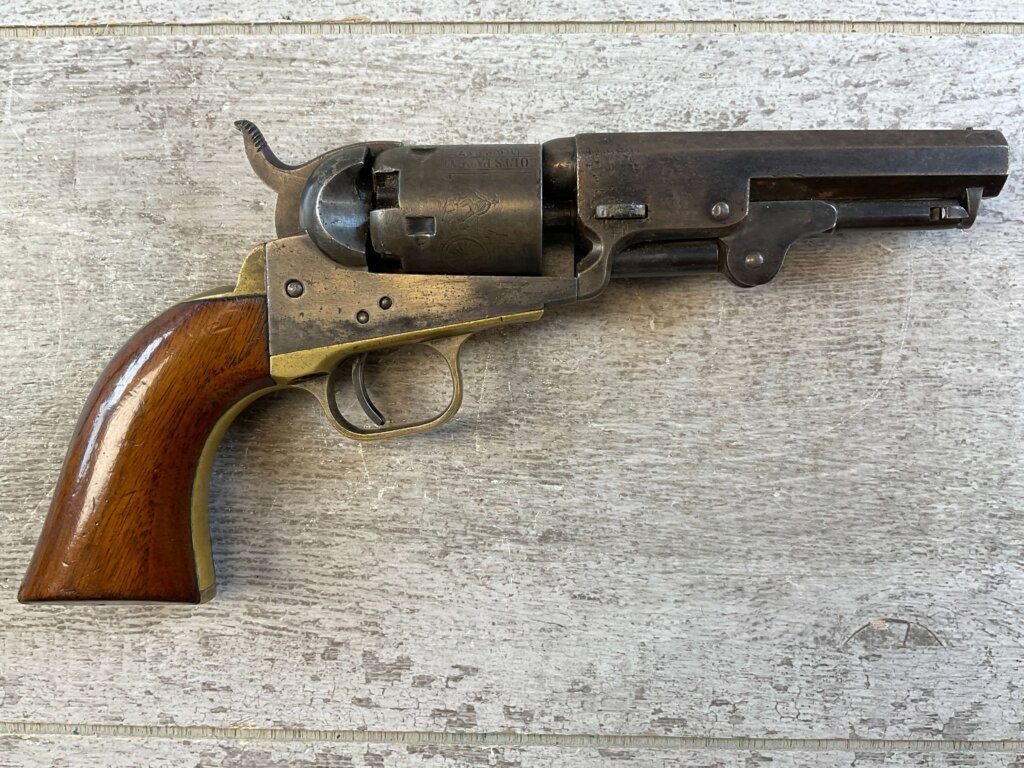 COLT 1849 STAGE COACH .31 CAL PERCUSSION REVOLVER, 1853 MFR, JAMES EARL JONES COLLECTION, ANTIQUE #5-10956