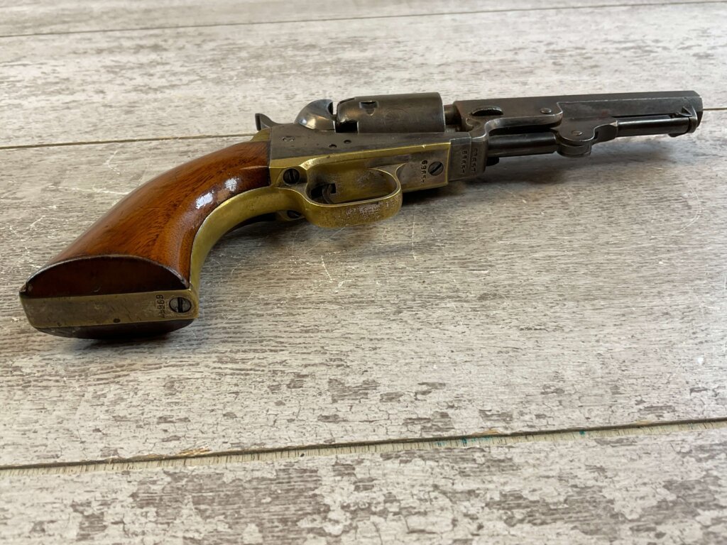 COLT 1849 STAGE COACH .31 CAL PERCUSSION REVOLVER, 1853 MFR, JAMES EARL JONES COLLECTION, ANTIQUE #5-10956