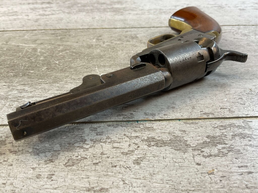 COLT 1849 STAGE COACH .31 CAL PERCUSSION REVOLVER, 1853 MFR, JAMES EARL JONES COLLECTION, ANTIQUE #5-10956