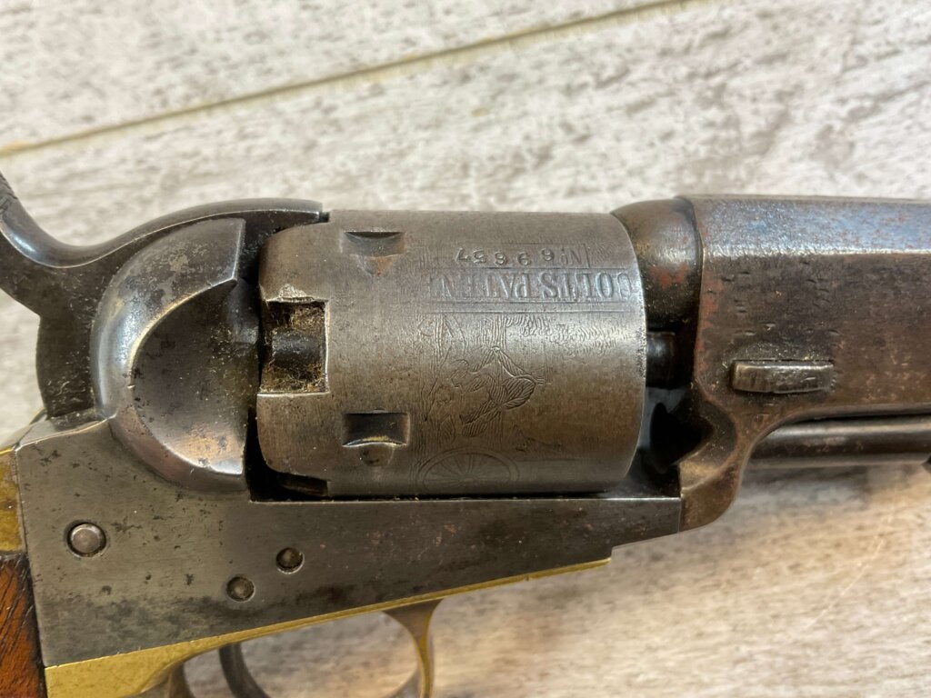COLT 1849 STAGE COACH .31 CAL PERCUSSION REVOLVER, 1853 MFR, JAMES EARL JONES COLLECTION, ANTIQUE #5-10956