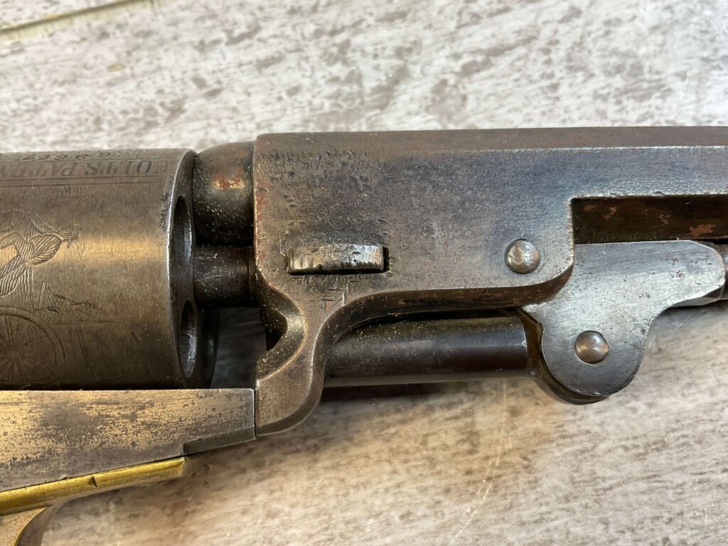 COLT 1849 STAGE COACH .31 CAL PERCUSSION REVOLVER, 1853 MFR, JAMES EARL JONES COLLECTION, ANTIQUE #5-10956