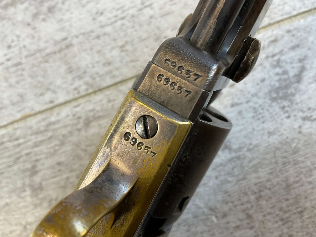 COLT 1849 STAGE COACH .31 CAL PERCUSSION REVOLVER, 1853 MFR, JAMES EARL JONES COLLECTION, ANTIQUE #5-10956