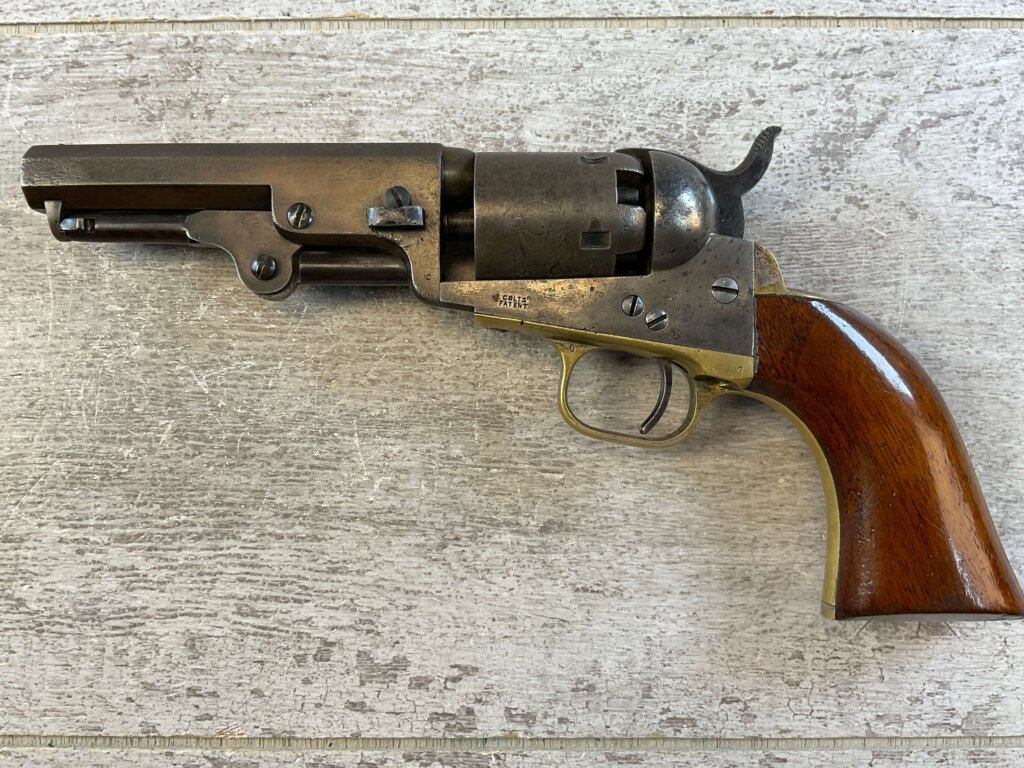 COLT 1849 STAGE COACH .31 CAL PERCUSSION REVOLVER, 1853 MFR, JAMES EARL JONES COLLECTION, ANTIQUE #5-10956