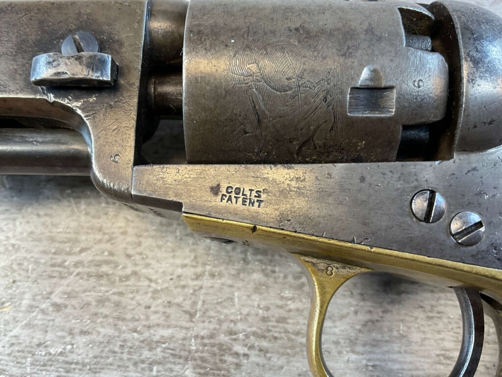 COLT 1849 STAGE COACH .31 CAL PERCUSSION REVOLVER, 1853 MFR, JAMES EARL JONES COLLECTION, ANTIQUE #5-10956