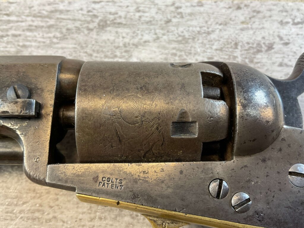 COLT 1849 STAGE COACH .31 CAL PERCUSSION REVOLVER, 1853 MFR, JAMES EARL JONES COLLECTION, ANTIQUE #5-10956