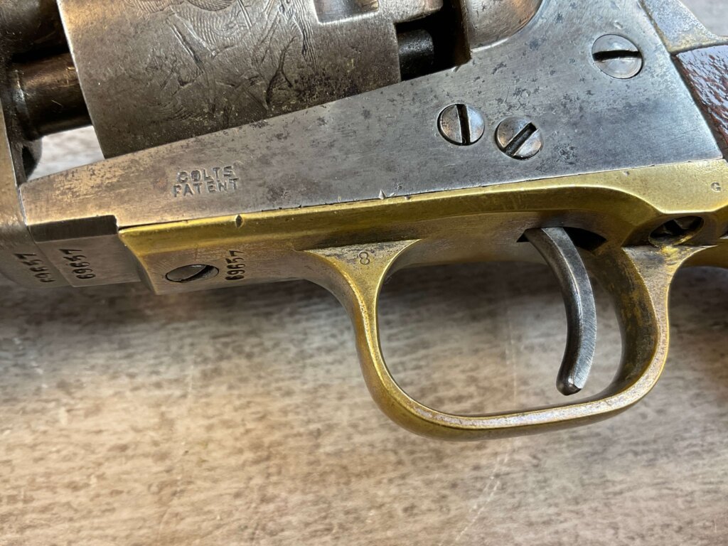 COLT 1849 STAGE COACH .31 CAL PERCUSSION REVOLVER, 1853 MFR, JAMES EARL JONES COLLECTION, ANTIQUE #5-10956