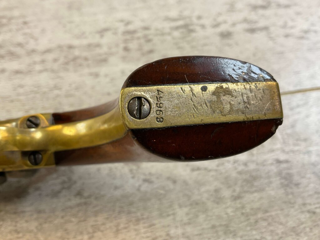 COLT 1849 STAGE COACH .31 CAL PERCUSSION REVOLVER, 1853 MFR, JAMES EARL JONES COLLECTION, ANTIQUE #5-10956