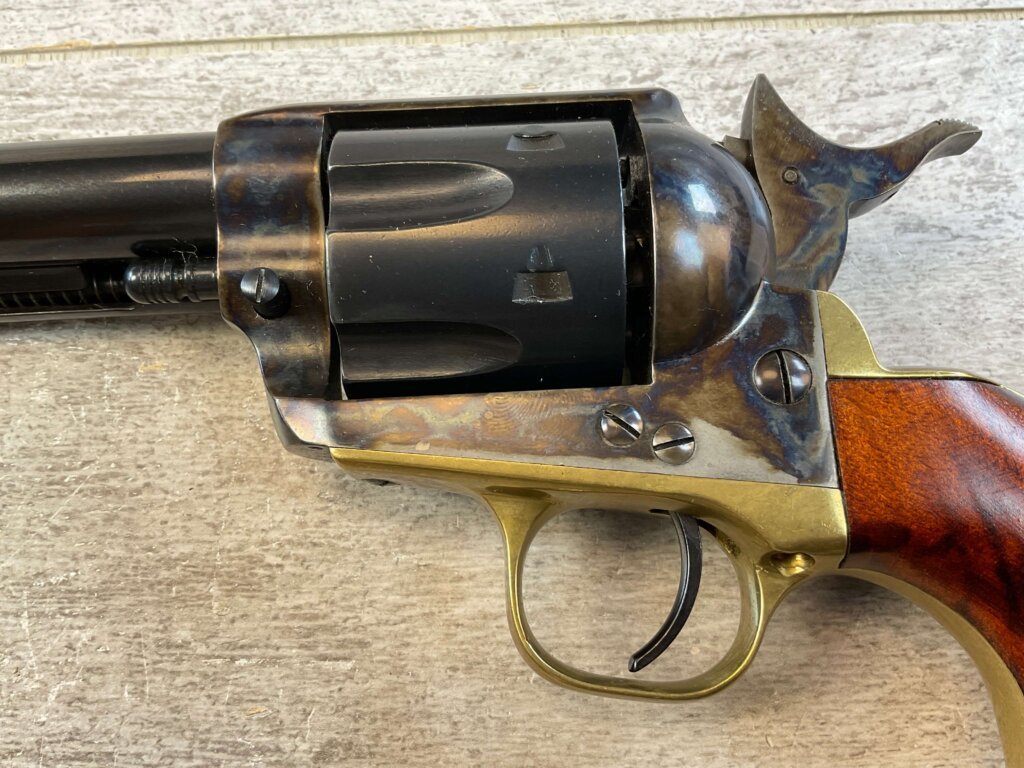 F. LLIPIETTA ITALIAN 1873 TYPE .44 CAL PERCUSSION REVOLVER, JAMES EARL JONES COLLECTION, ANTIQUE #5-10957