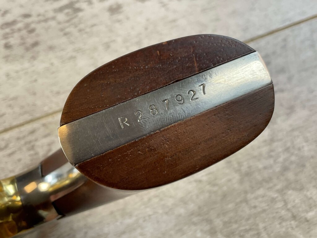 F. LLIPIETTA REMINGTON 1858 STAINLESS STEEL .44 CAL PERCUSSION REVOLVER, JAMES EARL JONES COLLECTION, ANTIQUE #5-10958