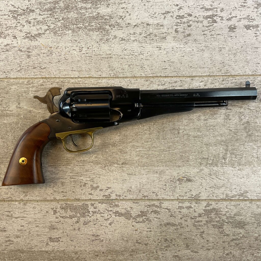 F. LLIPIETTA REMINGTON 1858 BLUED .44 CAL PERCUSSION REVOLVER, JAMES EARL JONES COLLECTION, ANTIQUE #5-10959