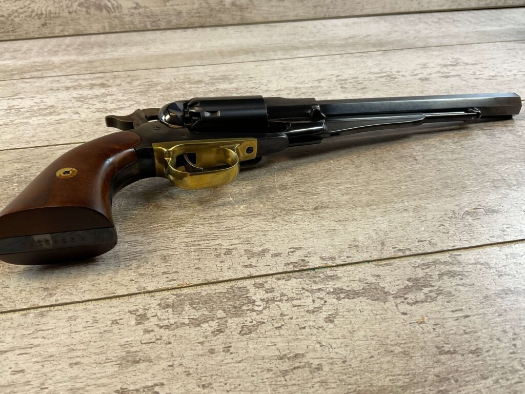 F. LLIPIETTA REMINGTON 1858 BLUED .44 CAL PERCUSSION REVOLVER, JAMES EARL JONES COLLECTION, ANTIQUE #5-10959