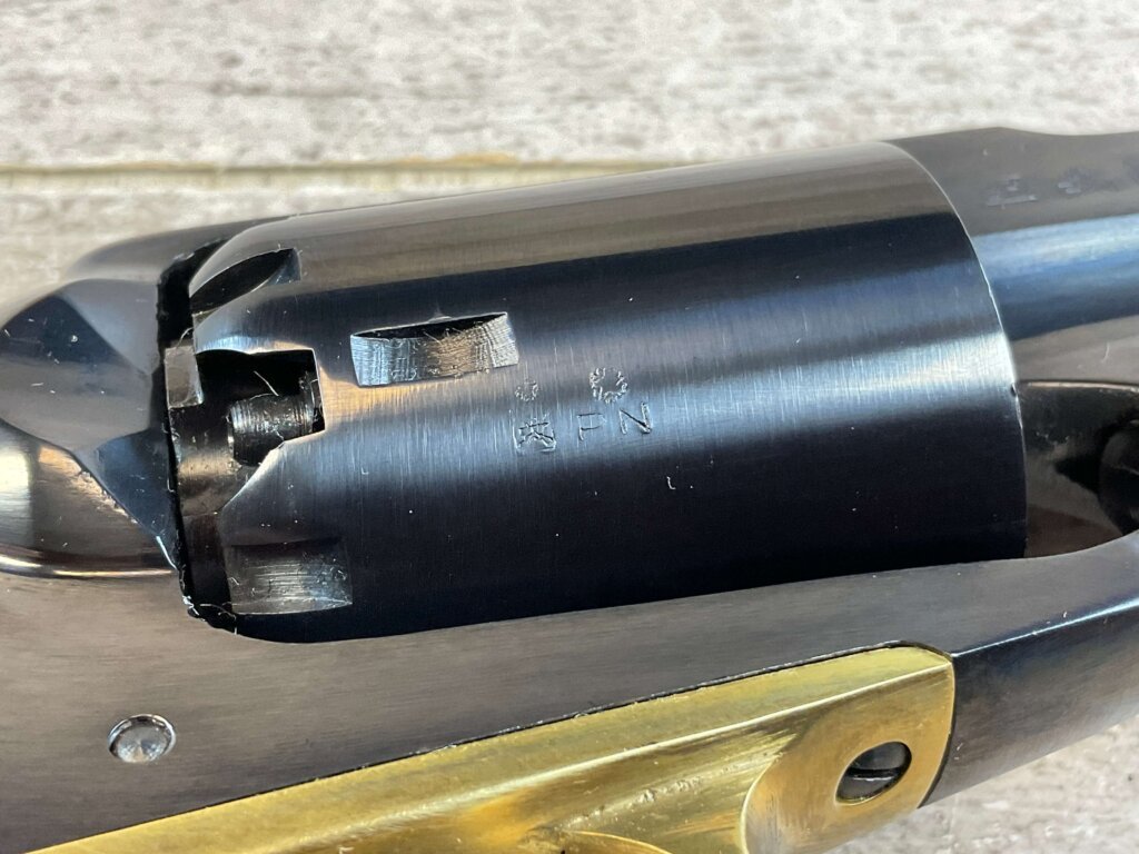 F. LLIPIETTA REMINGTON 1858 BLUED .44 CAL PERCUSSION REVOLVER, JAMES EARL JONES COLLECTION, ANTIQUE #5-10959