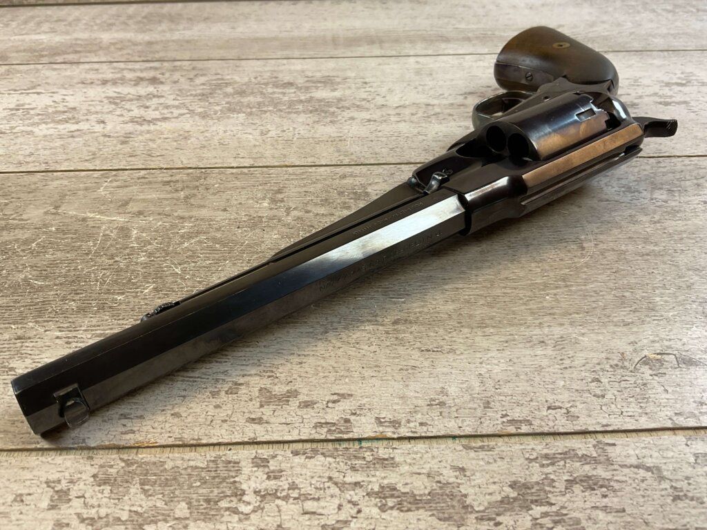 F. LLIPIETTA REMINGTON 1858 BLUED .44 CAL PERCUSSION REVOLVER, JAMES EARL JONES COLLECTION, ANTIQUE #5-10960