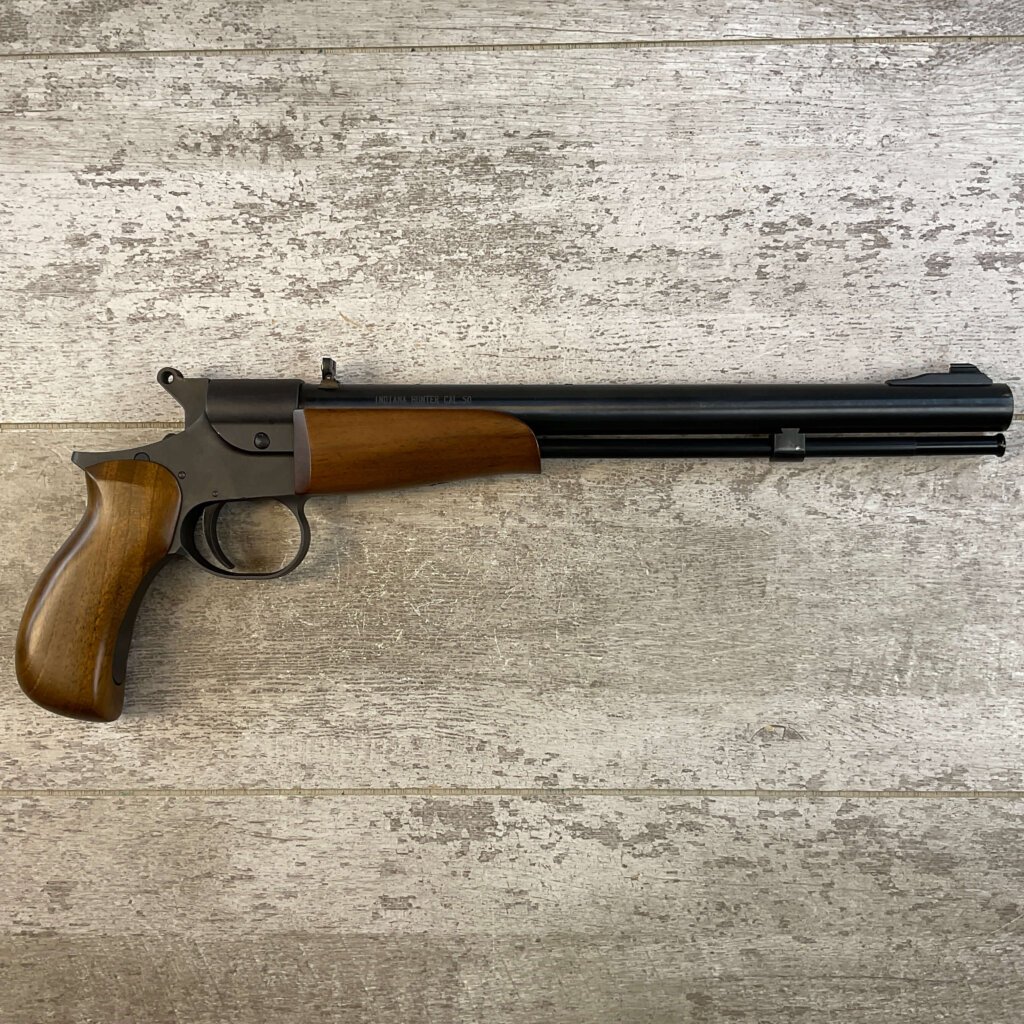 TRADITIONS INDIANA HAMMER .50 CAL SINGLE SHOT PERCUSSION PISTOL, JAMES EARL JONES COLLECTION, ANTIQUE #5-10961